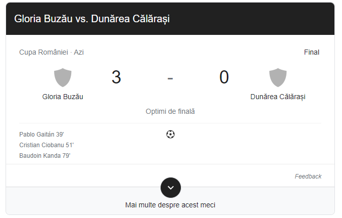 Dunărea este umilită pe stadionul din Buzău. Gloria Buzău – AFC Dunărea Călărași: 3 – 0