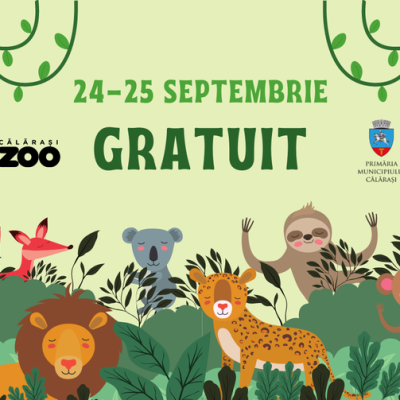 Complexul de Agrement Zoo Călărași anunță intrarea gratuită și un program special de Zilele municipiului. ANUNȚ